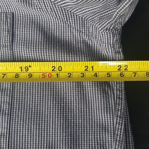 Charter Collection Hudson's Bay SZ 15 Men's Button Up Shirt Black & White Check - Picture 8 of 12